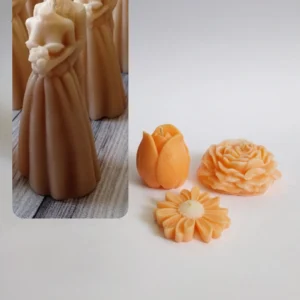 شمع غنچه رز، شمع بابونه، شمع آلاله، شمع عروس و داماد
